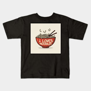 I love noodles Kids T-Shirt